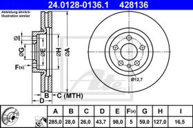  428136 - DISCO DE FRENO CITROEN C8 (2-14)