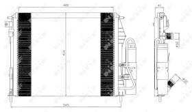 NRF 35547 - CONDENSADOR TURISMOS RENAULT CLIO 9