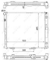 NRF 516573 - RADIADORES TURISMOS MERCEDES 200D-3