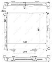 NRF 516572 - RADIADORES TURISMOS MERCEDES 200D-3