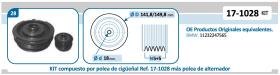 IJS 171028KIT - KIT POLEA CIGUEÑAL + POLEA ALTERNA. ADAP. A BMW