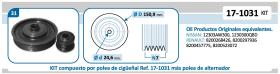 IJS 171031KIT - KIT POLEA CIGUEÑAL + POLEA ALTERNA. ADAP. A RENAULT