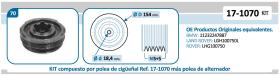 IJS 171070KIT - KIT POLEA CIGUEÑAL + POLEA ALTERNA. ADAP. A ROVER. BMW. LAND