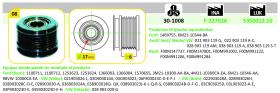 IJS 301008 - POLEA ALTERNADOR AUDI - FORD - SEAT - SKODA - VW