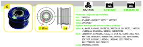 IJS 301013 - POLEA ALTERNADOR CITROEN - FIAT - FORD - LANCIA - LAND ROVER