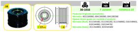 TECHNOX 301016 - POLEA ALTERNADOR RENAULT