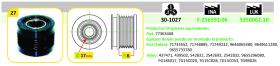 IJS 301027 - POLEA ALTERNADOR CITROEN - PEUGEOT - FIAT - LANCIA - VOLVO