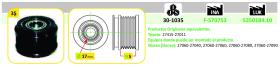 IJS 301035 - POLEA ALTERNADOR TOYOTA