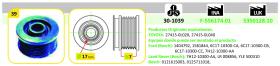 IJS 301039 - POLEA ALTERNADOR FORD - LAND ROVER - TOYOTA