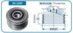 IJS 301097 - POLEA ALTERNADOR FORD