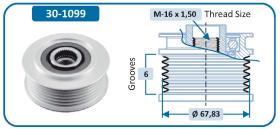 IJS 301099 - POLEA ALTERNADOR VW