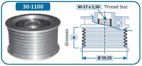 IJS 301100 - POLEA ALTERNADOR MAZDA