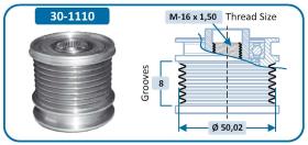 IJS 301110 - POLEA ALTERNADOR MERCEDES