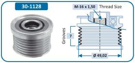 IJS 301128 - POLEA ALTERNADOR BMW