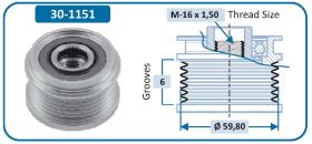 IJS 301151 - POLEA ALTERNADOR