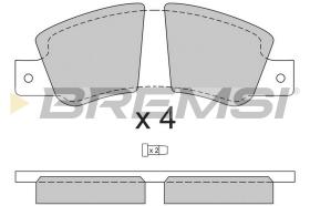 BREMSI BP2181 - JUEGO PASTILLAS DE FRENO BREMSI