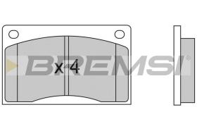 BREMSI BP2477 - JUEGO PASTILLAS DE FRENO BREMSI