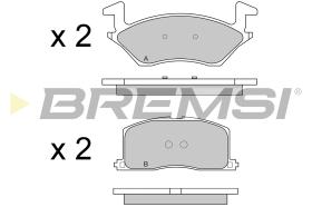 BREMSI BP2481 - JGO.PAST.FRENO TOYOTA STARLET