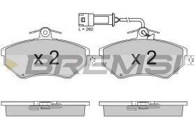 BREMSI BP2533 - JGO.PAST.FRENO AUDI A 4 (8D2, B5)