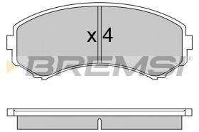 BREMSI BP2577 - JUEGO PASTILLAS DE FRENO BREMSI