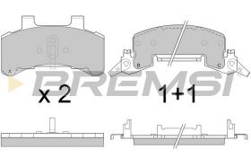 BREMSI BP2784 - JUEGO PASTILLAS DE FRENO BREMSI
