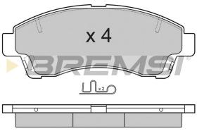 BREMSI BP2903 - JGO.PAST.FRENO MAZDA B SERIE