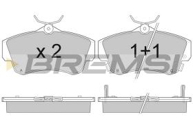 BREMSI BP2908 - JGO.PAST.FRENO CHRYSLER PT CRUISER