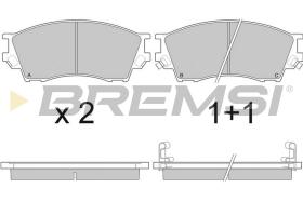 BREMSI BP2923 - JGO.PAST.FRENO MAZDA XEDOS 9