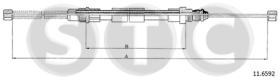 STC T483040 - CABLE FRENO R 19 TR-GTR DX/SX-RH/LH