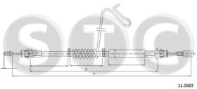 STC T481858 - CABLE FRENO TRANSIT ALL RWD VAN 460E DX-RH