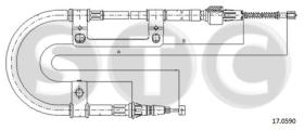 STC T482210 - CABLE FRENO 626-MX6 ALL DX-RH