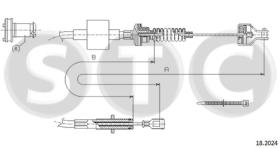 STC T482241 - CABLE EMBRAGUE COLT ALL