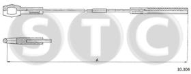 STC T483605 - CABLE EMBRAGUE 1200 (36HP) KAFER