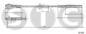 STC T483609 - CABLE EMBRAGUE 1500-1600 TYPE 3