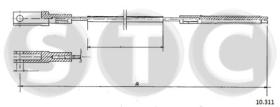 STC T483614 - CABLE EMBRAGUE TRANSPORTER 1,7 - 1,8