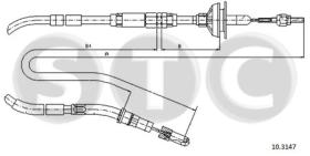 STC T483637 - CABLE EMBRAGUE SCIROCCO ALL MANUAL