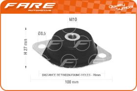 FARE 15003 - SOPORTE DE GOMA CENTRAL AIXAM