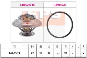 EXCLUSIVAS BCN 1880401 - TERMOSTATO EPS