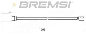 BREMSI WI0702 - TESTIGOS DE FRENO BREMSI = 295 MM PORSCHE CAYEN VW