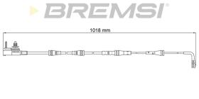 BREMSI WI0957 - TESTIGOS DE FRENO BREMSI =1050 MM JAGUAR XE XF