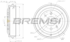 TRW CR5044 - TAMBOR DE FRENO DIA.185 X 36 5/53 1 FIAT SEAT LA