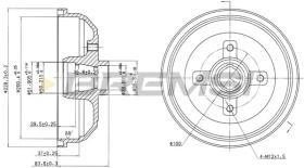 BREMSI CR5135 - TAMBOR DE FRENO DIA.200 X 84/35 OPEL CHEVROLET