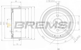 BREMSI CR5138 - TAMBOR DE FRENO DIA.200X67/53 DAEWOO OPEL CHEVRO