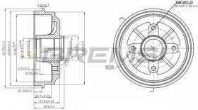 BREMSI CR5153 - TAMBOR DE FRENO DIA.180 X 80/46 CITROEN PEUGEOT