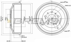 BREMSI CR5261 - TAMBOR DE FRENO DIA.254 X 98/64 5 FIAT PEUGEOT