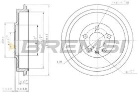  CR5500 - TAMBOR DE FRENO DIA.230 X 57.5/39 SKODA VW