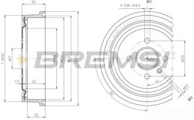  CR5560 - TAMBOR DE FRENO DIA.230 X 65.5/50 OPEL VAUXHALL