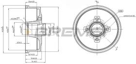 BREMSI CR5601 - TAMBOR DE FRENO DIA.200 X 94/54 OPEL VAUXHALL