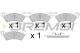BREMSI BP2250 - JGO.PAST.FRENO MAZDA 929