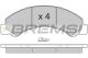 BREMSI BP3235 - JGO.PAST.FRENO ISUZU